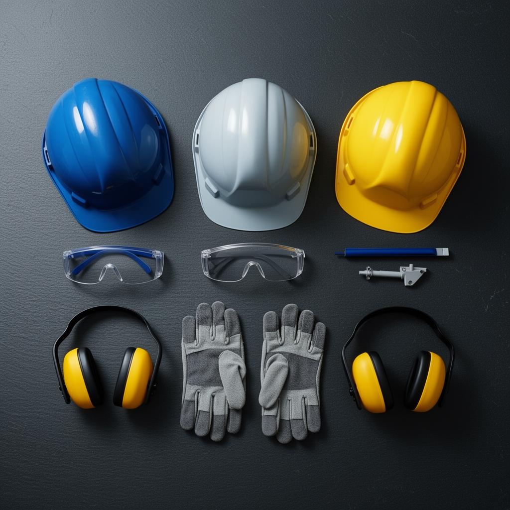 Equipamentos de proteção individual organizados